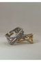 Heliophilia Silver Anillo de Latón Dorado con Revestimiento de Laca